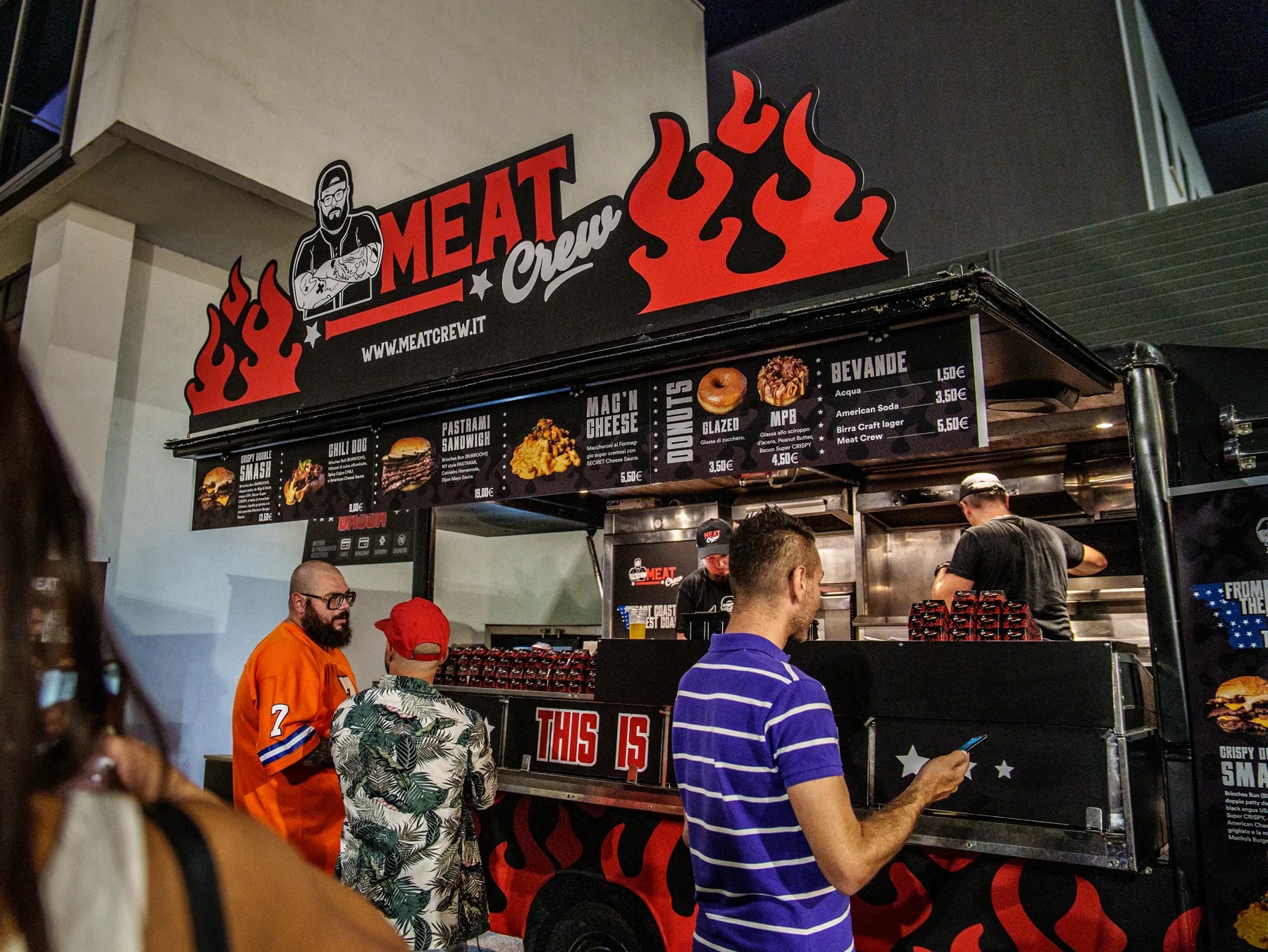 The Meat Crew food truck at Plug-Mi in Milan, September 2022